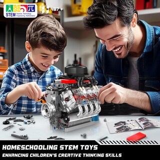 Foto 5 | Foto 5 | Kit De Maquetas De Motor Mould King 10171 V8 Con Motor Para Adultos Y Niños - Venta Internacional.