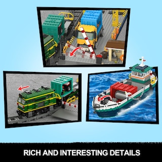 Foto 5 | Foto 5 | Set De Construcción Hogokids City Wharf Con Grúa Barco Tren Y Camión - Venta Internacional.