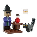 Miniset De Juguete Lego Minecraft Bruja Con Gato Negro Y Poción - Venta Internacional.