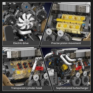 Foto 3 | Foto 3 | Set De Construcción Mould King Modelo W16 Con Motor 952 Piezas - Venta Internacional.