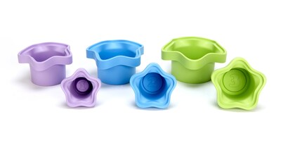 Foto 6 | Foto 6 | Vasos Apilables Green Toys My First 6 Cups Morado/azul/verde - Venta Internacional.