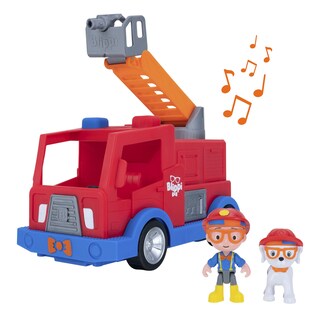 Foto 1 | Foto 1 | Camión De Bomberos Blippi Fun Vehicles Con 3 Bomberos Y Un Perro De Bomberos - Venta Internacional.