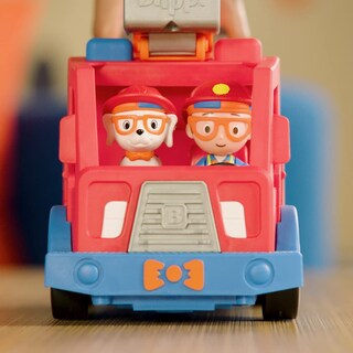 Foto 7 | Foto 7 | Camión De Bomberos Blippi Fun Vehicles Con 3 Bomberos Y Un Perro De Bomberos - Venta Internacional.
