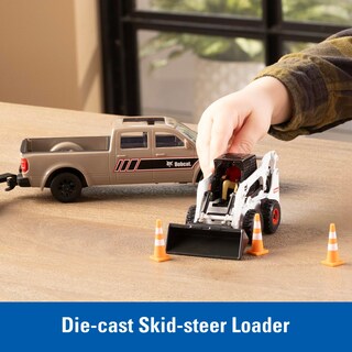 Foto 5 | Foto 5 | Juguete De Construcción Tomy Bobcat 1:32 Con Camioneta Y Minicargadora - Venta Internacional.