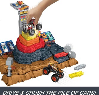 Foto 3 | Foto 3 | Set De Juego Hot Wheels Monster Trucks Arena Smashers Con Camión De Juguete - Venta Internacional.