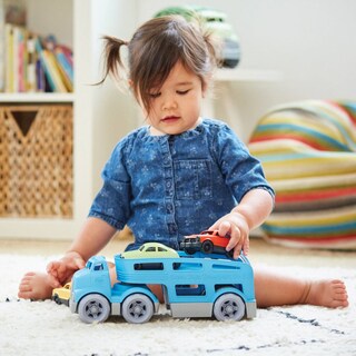 Foto 4 | Foto 4 | Portacoches De Juguete Juguetes Verdes Juegos De Simulación Habilidades Motoras Para Niños - Venta Internacional.