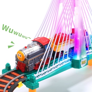 Foto 3 | Foto 3 | Set De Tren De Juguete Eléctrico Holyfun Con Sonido Y Luz De 3 A 5 Años - Venta Internacional.