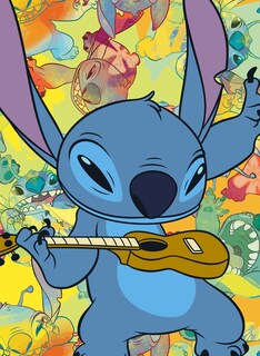 Foto 1 | Foto 1 | Rompecabezas Ceaco Disney Stitch Galaxy Grunge De 300 Piezas - Venta Internacional.