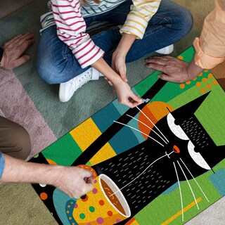 Foto 7 | Foto 7 | Puzzle Bgraamiens Coffee Cat Modern Art 1000 Piezas Para Adultos - Venta Internacional.