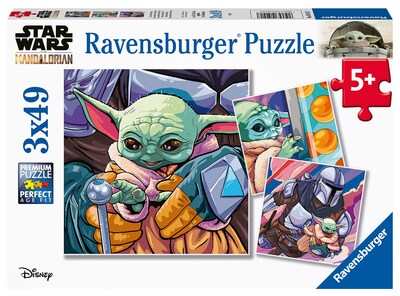 Foto 1 | Foto 1 | Juego De Rompecabezas Ravensburger Star Wars Grogu Moments 3 X 49 Piezas - Venta Internacional.