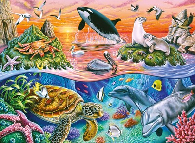 Foto 1 | Foto 1 | Rompecabezas Ravensburger Beautiful Ocean 100 Piezas - Venta Internacional.
