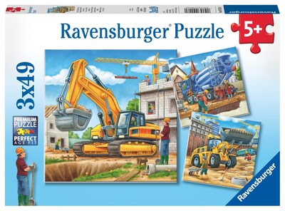 Foto 1 | Foto 1 | Rompecabezas Ravensburger Vehículos De Construcción Grandes 3 X 49 Piezas - Venta Internacional.