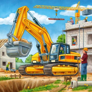 Foto 2 | Foto 2 | Rompecabezas Ravensburger Vehículos De Construcción Grandes 3 X 49 Piezas - Venta Internacional.
