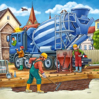 Foto 3 | Foto 3 | Rompecabezas Ravensburger Vehículos De Construcción Grandes 3 X 49 Piezas - Venta Internacional.