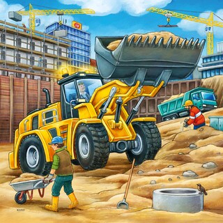 Foto 4 | Foto 4 | Rompecabezas Ravensburger Vehículos De Construcción Grandes 3 X 49 Piezas - Venta Internacional.