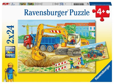Foto 1 | Foto 1 | Rompecabezas Ravensburger Farm And Construction 24 Piezas Paquete De 2 - Venta Internacional.