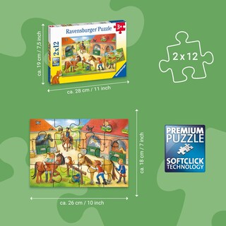Foto 4 | Foto 4 | Rompecabezas Ravensburger Farm And Construction 24 Piezas Paquete De 2 - Venta Internacional.