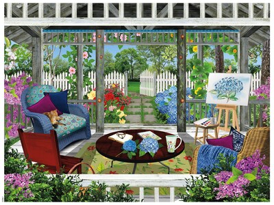 Foto 2 | Foto 2 | Rompecabezas Ceaco Tracy Flickinger Summer Gazebo 300 Piezas - Venta Internacional.