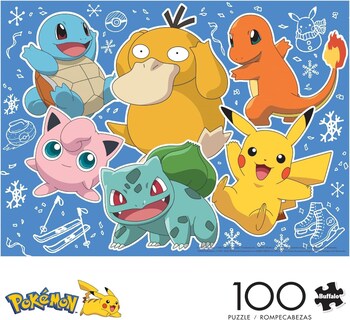 Foto 3 | Foto 3 | Rompecabezas Buffalo Games Pokémon Kanto Holiday 100 Piezas - Venta Internacional.