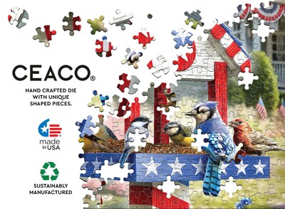 Foto 5 | Foto 5 | Rompecabezas Ceaco Larry Jones Patriotic Birdhouse 300 Piezas - Venta Internacional.