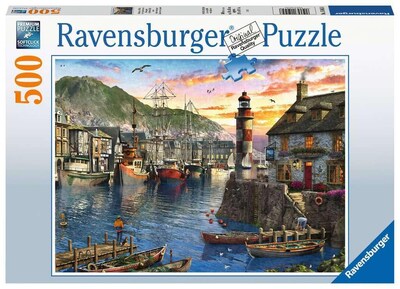 Foto 1 | Foto 1 | Rompecabezas Ravensburger Sunrise At The Port 500 Piezas - Venta Internacional.
