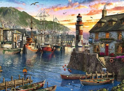 Foto 2 | Foto 2 | Rompecabezas Ravensburger Sunrise At The Port 500 Piezas - Venta Internacional.
