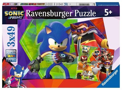 Foto 1 | Foto 1 | Rompecabezas Ravensburger Sonic Prime 3x 49 Piezas Para Niños Mayores De 5 Años - Venta Internacional.