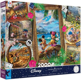 Foto 1 | Foto 1 | Rompecabezas De Ceaco Thomas Kinkade Disney Travel Collage 2000 Unidades - Venta Internacional.