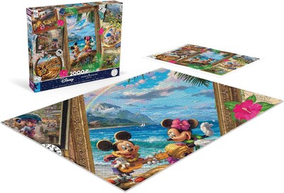 Foto 4 | Foto 4 | Rompecabezas De Ceaco Thomas Kinkade Disney Travel Collage 2000 Unidades - Venta Internacional.