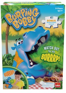 Foto 1 | Foto 1 | Juego Burping Bobby Feed Hippo Con Rompecabezas Goliath 4+ De 24 Piezas - Venta Internacional.