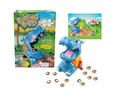 Foto 2 | Foto 2 | Juego Burping Bobby Feed Hippo Con Rompecabezas Goliath 4+ De 24 Piezas - Venta Internacional.
