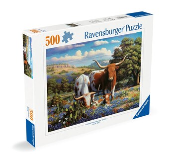 Foto 2 | Foto 2 | Rompecabezas Ravensburger Loving Longhorns 500 Piezas - Venta Internacional.