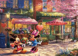 Rompecabezas Ceaco Thomas Kinkade Disney Mickey & Minnie - Venta Internacional.