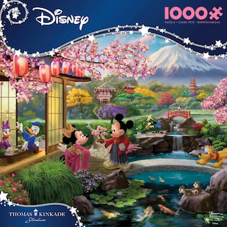 Foto 2 | Foto 2 | Rompecabezas Ceaco Disney Thomas Kinkade Mickey Y Minnie - Venta Internacional.