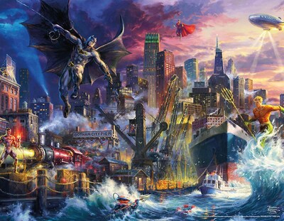 Foto 4 | Foto 4 | Rompecabezas Ceaco Thomas Kinkade: La Liga De La Justicia De Dc Comics - Venta Internacional.