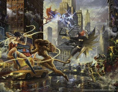 Foto 5 | Foto 5 | Rompecabezas Ceaco Thomas Kinkade: La Liga De La Justicia De Dc Comics - Venta Internacional.