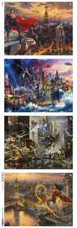 Foto 7 | Foto 7 | Rompecabezas Ceaco Thomas Kinkade: La Liga De La Justicia De Dc Comics - Venta Internacional.