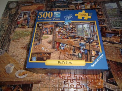 Foto 6 | Foto 6 | Rompecabezas Ravensburger Dad's Shed 500 Piezas - Venta Internacional.