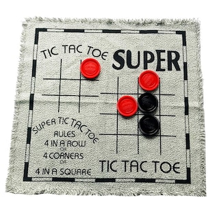 Foto 4 | Foto 4 | Set De Juego Yuanhe Gaint Checkers Con Alfombra Reversible Tic Tac Toe - Venta Internacional.