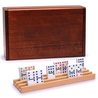Foto 1 | Foto 1 | Set De Juego De Dominó Yellow Mountain Double 12 Con Funda De Madera - Venta Internacional.