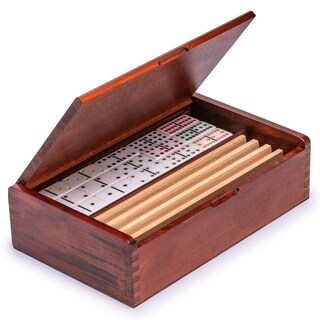 Foto 3 | Foto 3 | Set De Juego De Dominó Yellow Mountain Double 12 Con Funda De Madera - Venta Internacional.