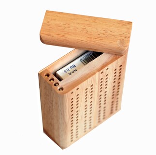 Foto 2 | Foto 2 | Juego De Mesa De Cribbage De Viaje We Games De Madera Con Tarjetas Y Pinzas - Venta Internacional.