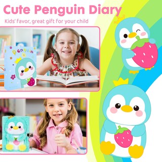 Foto 5 | Foto 5 | Peluche De Pingüino Diary Yoytoo Con Candado Y Llave Para Niñas De 5 A 12 Años - Venta Internacional.