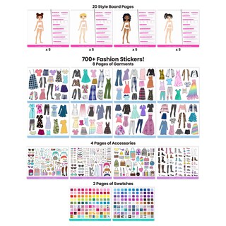 Foto 3 | Foto 3 | Kit De Diseño Estilista De Pegatinas Fashion Angels Con Más De 700 Pegatinas - Venta Internacional.