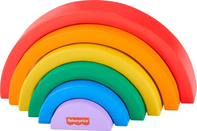 Foto 6 | Foto 6 | Juguete Apilable Rainbow Fisher-price Wood Para Niños Mayores De 18 Meses - Venta Internacional.