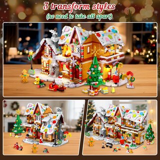 Foto 2 | Foto 2 | Set De Construcción Hogokids Christmas Gingerbread House Con Luces - Venta Internacional.