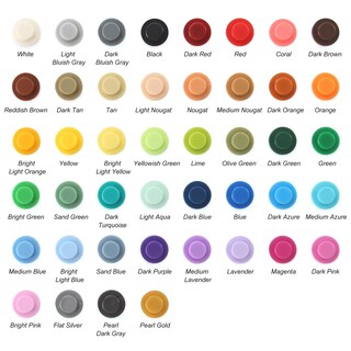 Foto 2 | Foto 2 | Platos Redondos Multicolores Building Blocks Feleph  2200 Unidades - Venta Internacional.