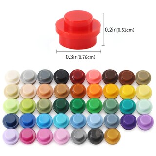 Foto 4 | Foto 4 | Platos Redondos Multicolores Building Blocks Feleph  2200 Unidades - Venta Internacional.