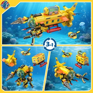 Foto 2 | Foto 2 | Set De Construcción Hogokids City Submarine Con Luz Led De 8 A 14 Años O Más - Venta Internacional.