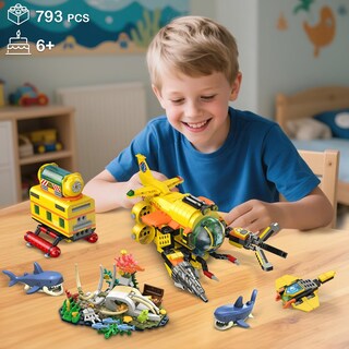 Foto 3 | Foto 3 | Set De Construcción Hogokids City Submarine Con Luz Led De 8 A 14 Años O Más - Venta Internacional.
